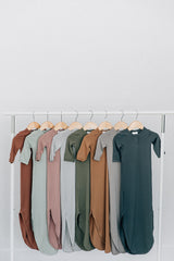 Olive Bamboo Knot Gown - HoneyBug 