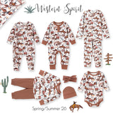 Cowboy Baby Bodysuit – Bamboo Western Spirit One-Piece - HoneyBug 