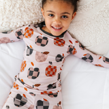 Plaid to Meet You Ribbed Toddler/Big Kid Pajamas - HoneyBug 
