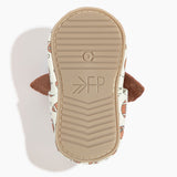 First Down Knotted Bow Baby Shoe - HoneyBug 