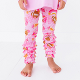 On Game Days We Wear Pink Cha Cha Leggings and Graphic Set - HoneyBug 