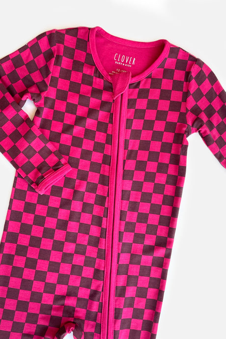 Soft & Stretchy Zipper Footie - Clover x Bohemian Mama - HoneyBug 