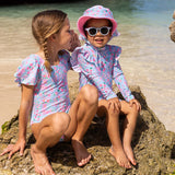 Daisy Chain LS Sunsuit - HoneyBug 