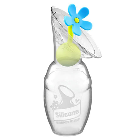 Haakaa Gen 1 Silicone Breast Pump 4 oz and Silicone Flower Stopper Set - HoneyBug 