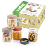 Haakaa Sealed Glass Storage Jar Set - HoneyBug 