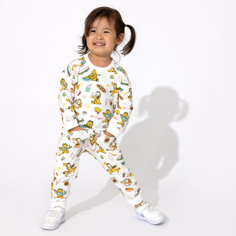 Garfield: Snack Attack Bamboo Terry Daywear Romper - HoneyBug 