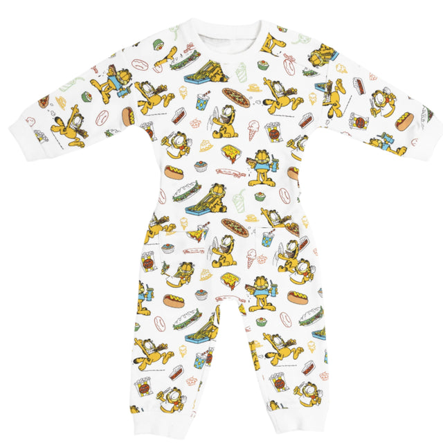 Garfield: Snack Attack Bamboo Terry Daywear Romper - HoneyBug 