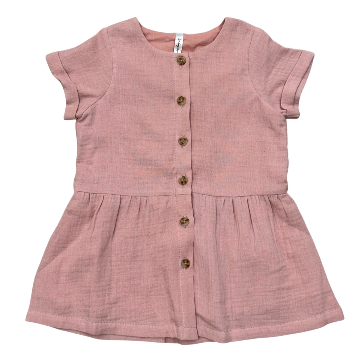 Gauze Button Dress