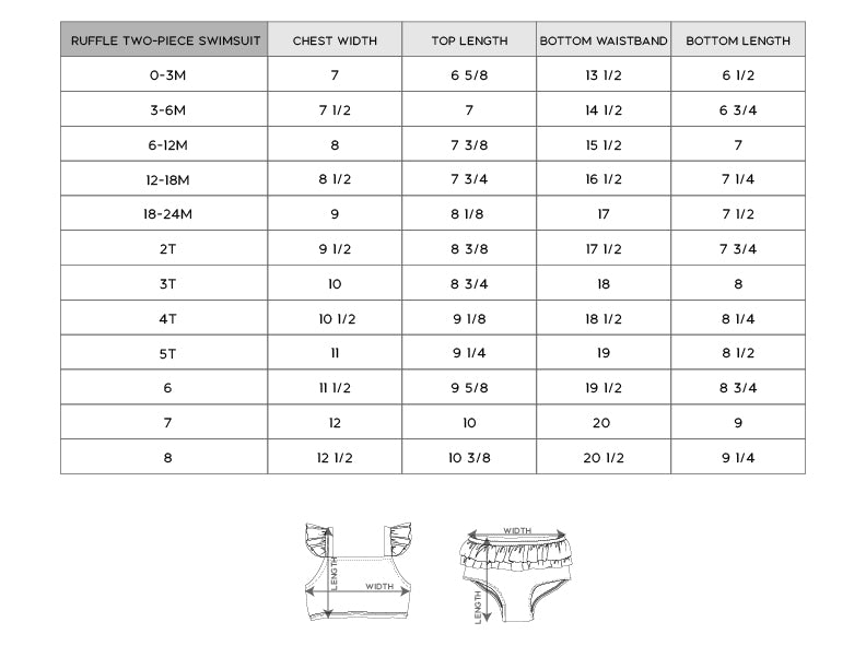 Girl's Two-Piece Swimsuit - HoneyBug 