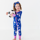 Unicorn Goals Convertible Footies - HoneyBug 