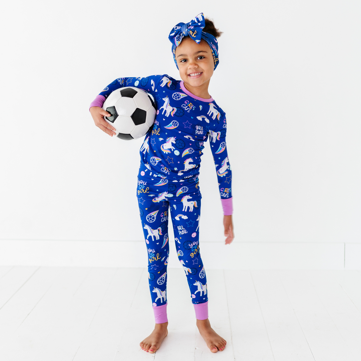 Unicorn Goals Toddler/Big Kid Pajamas - HoneyBug 
