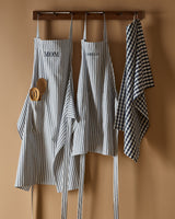 Kid's Apron in Navy French Ticking - HoneyBug 