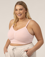 Sublime® Hands-Free Pumping & Nursing Bra | Pink Heather - HoneyBug 