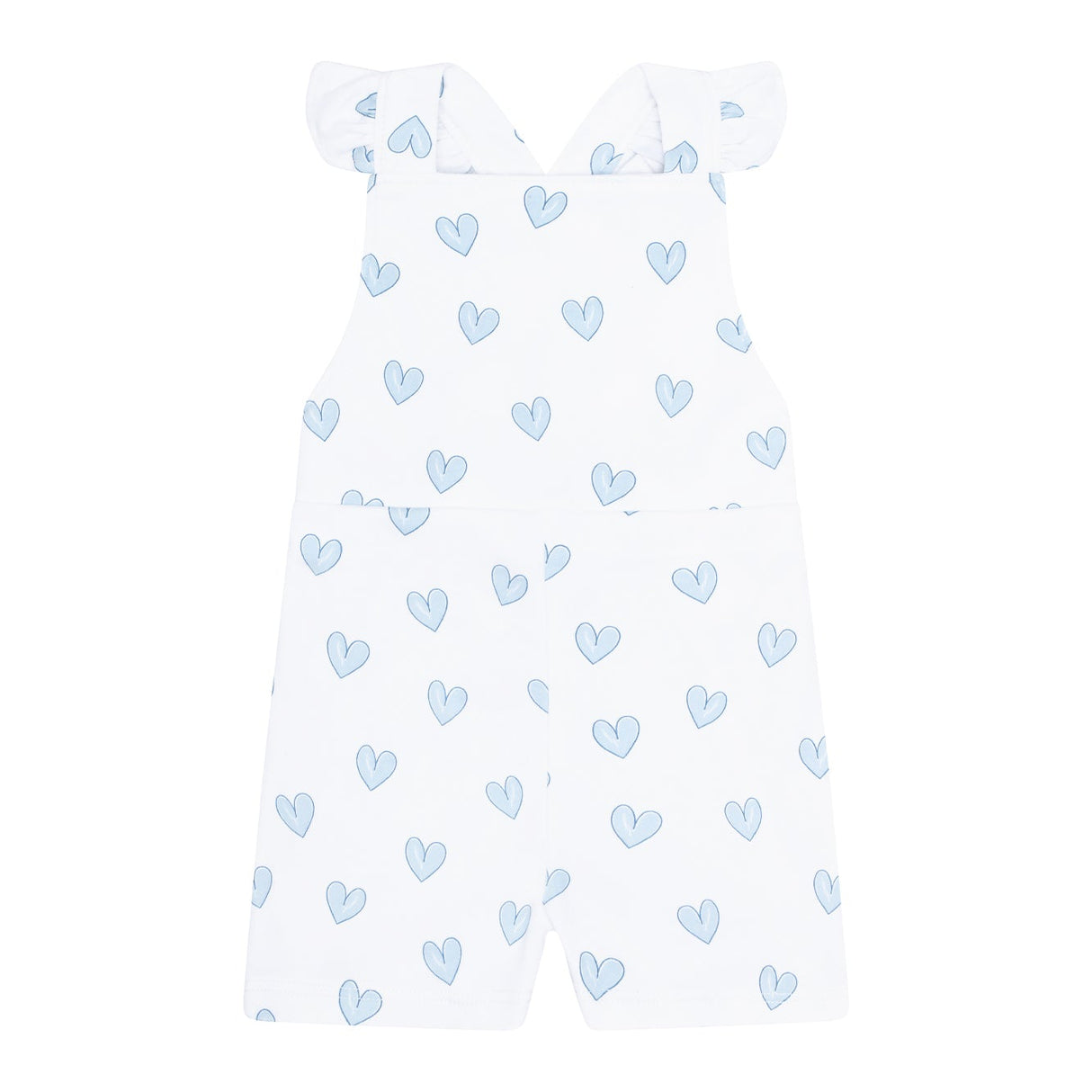 Blue Heart Print Romper