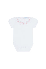 Pink Heart Print Onesie Set - HoneyBug 