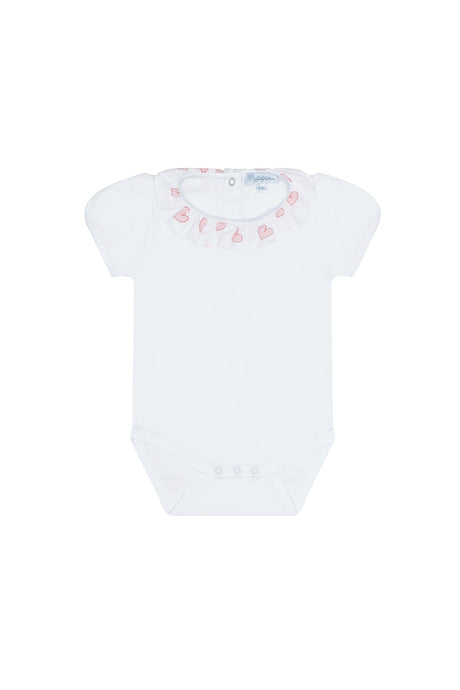 Pink Heart Print Onesie Set - HoneyBug 