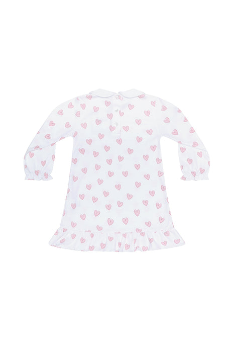 Pink Heart Print Long Sleeve Playtime - HoneyBug 