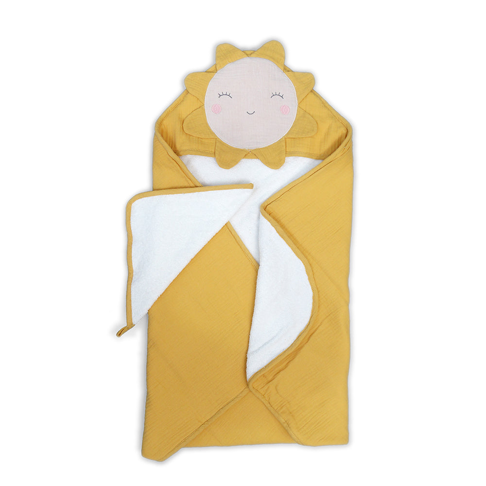 Petit Sun Towel and Washcloth Set - HoneyBug 