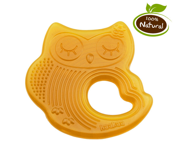 Haakaa Sleeping Owl Natural Rubber Teether - HoneyBug 