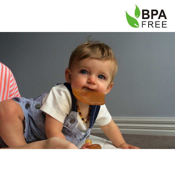 Haakaa Sleeping Owl Natural Rubber Teether - HoneyBug 