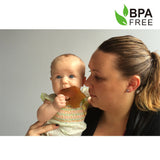 Haakaa Sleeping Owl Natural Rubber Teether - HoneyBug 