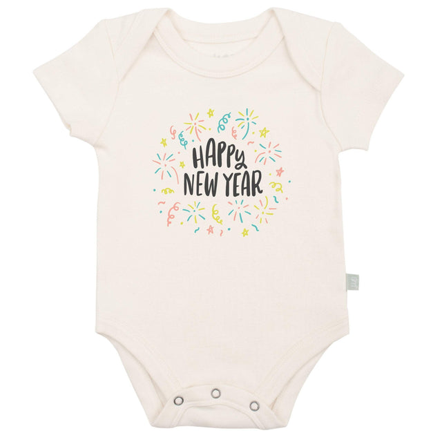graphic bodysuit | happy new year - HoneyBug 