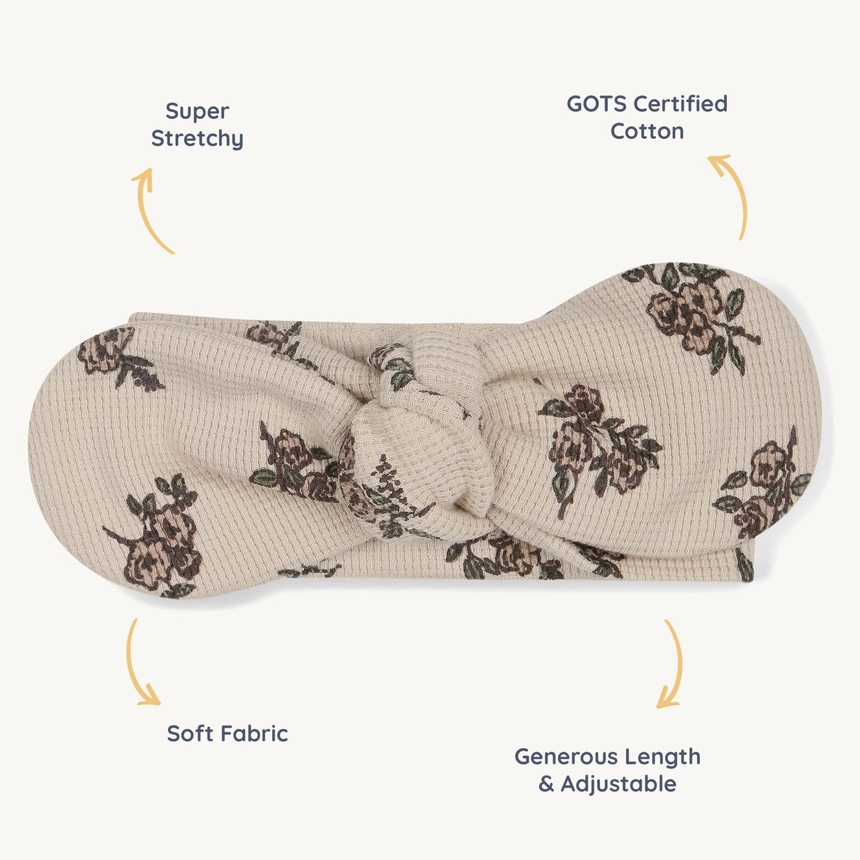 Organic Headwrap - Posy - HoneyBug 