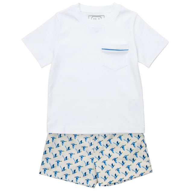 Hudson Boys' Short Set - Mallard Ducks - HoneyBug 