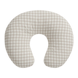 Beige Gingham Nursing Pillow Cover