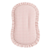 Pink Gingham Ruffle Baby Lounger Cover