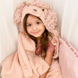 Paris Poodle Hooded Blanket - HoneyBug 