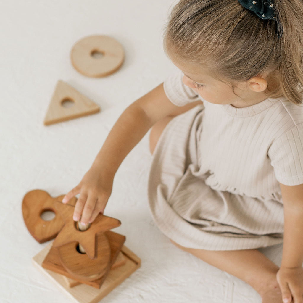 Wooden Shape Stacker