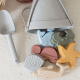Silicone Sand bucket with toys and shovel