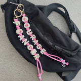 COURAGE ♡ bag charm for Breast Cancer Awareness