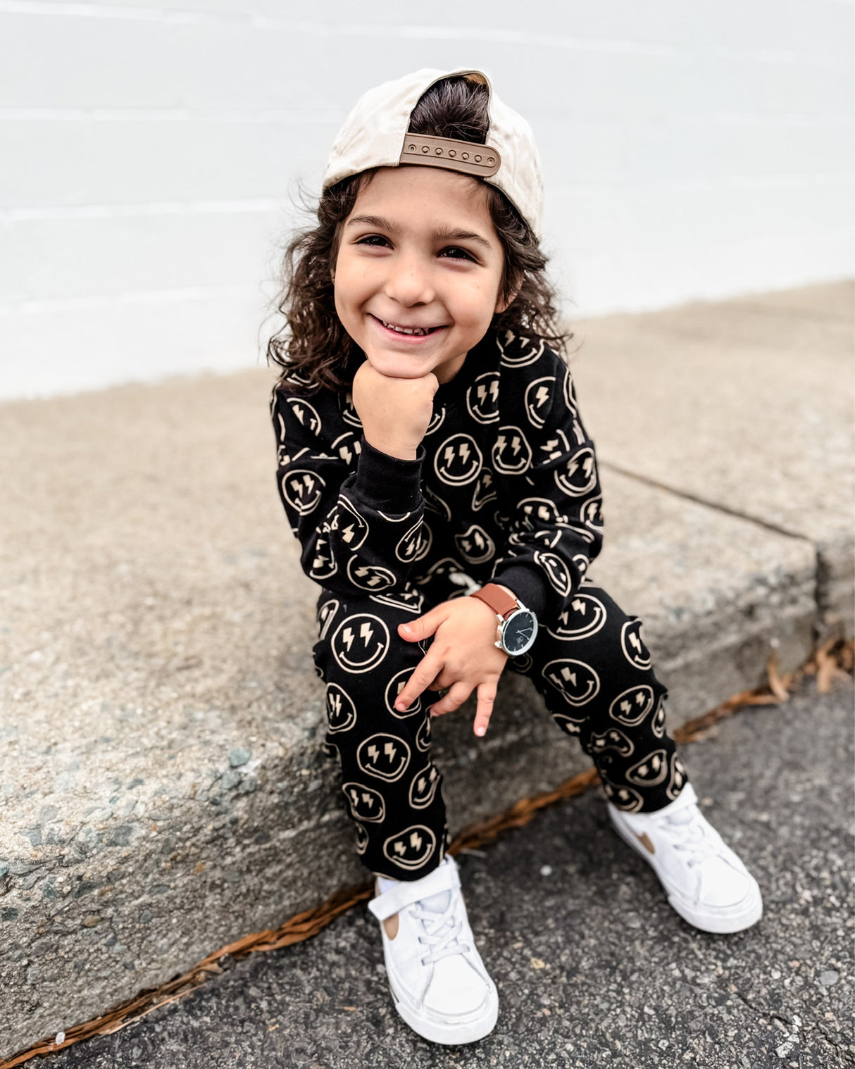 Jogger Set | Electric Smiley - HoneyBug 