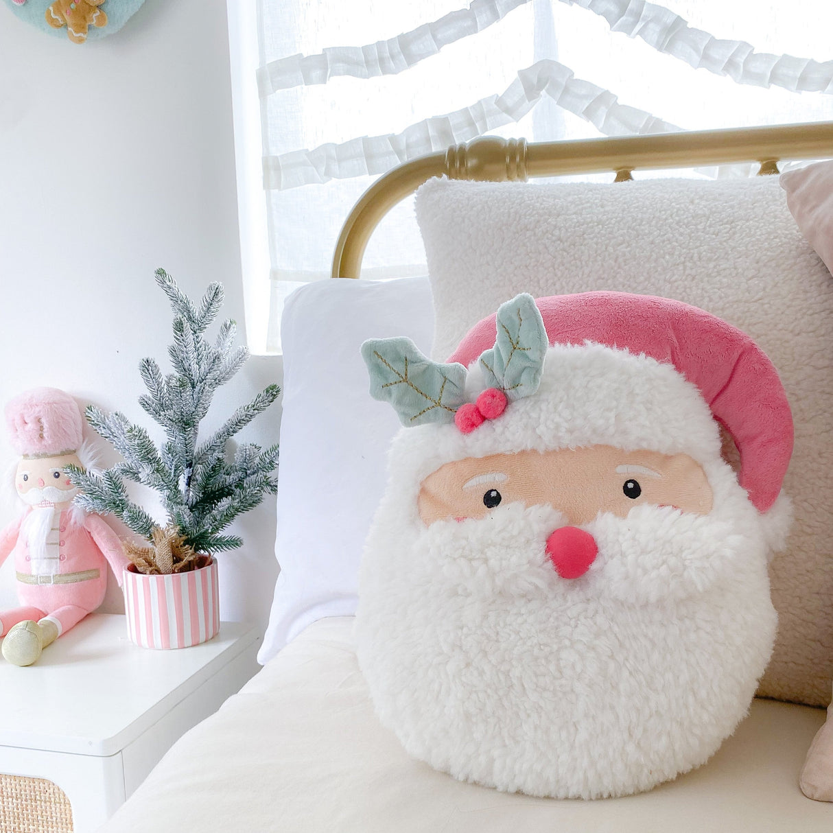 Pink Santa Accent Decor - HoneyBug 