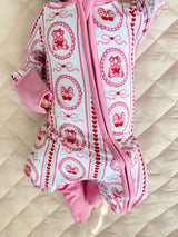 Bamboo Zip Romper | Cherry Bear