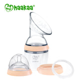 Haakaa Gen 3 Silicone Breast Pump and Bottle Pack 160 ml/6 oz - HoneyBug 