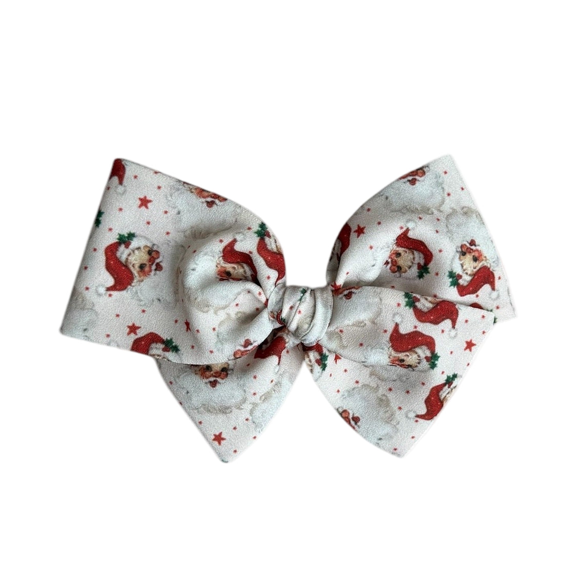Vintage Santas Pinwheel Bow - HoneyBug 