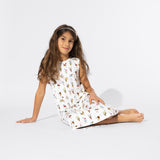 Ice Cream Bamboo Girls' Sleeveless Dress - HoneyBug 