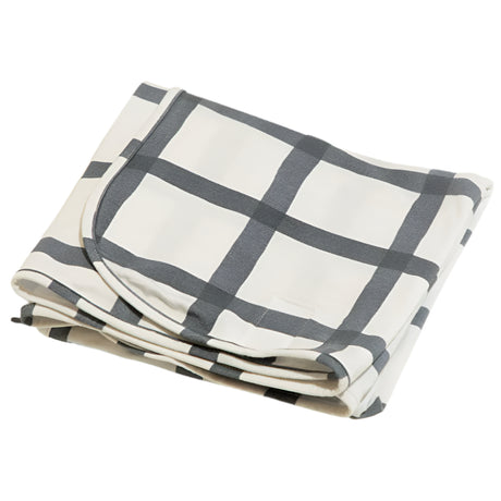 Indigo Windowpane Swaddle II - HoneyBug 
