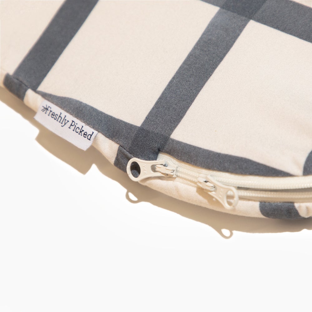 Indigo Windowpane Blanket Sleeper - HoneyBug 