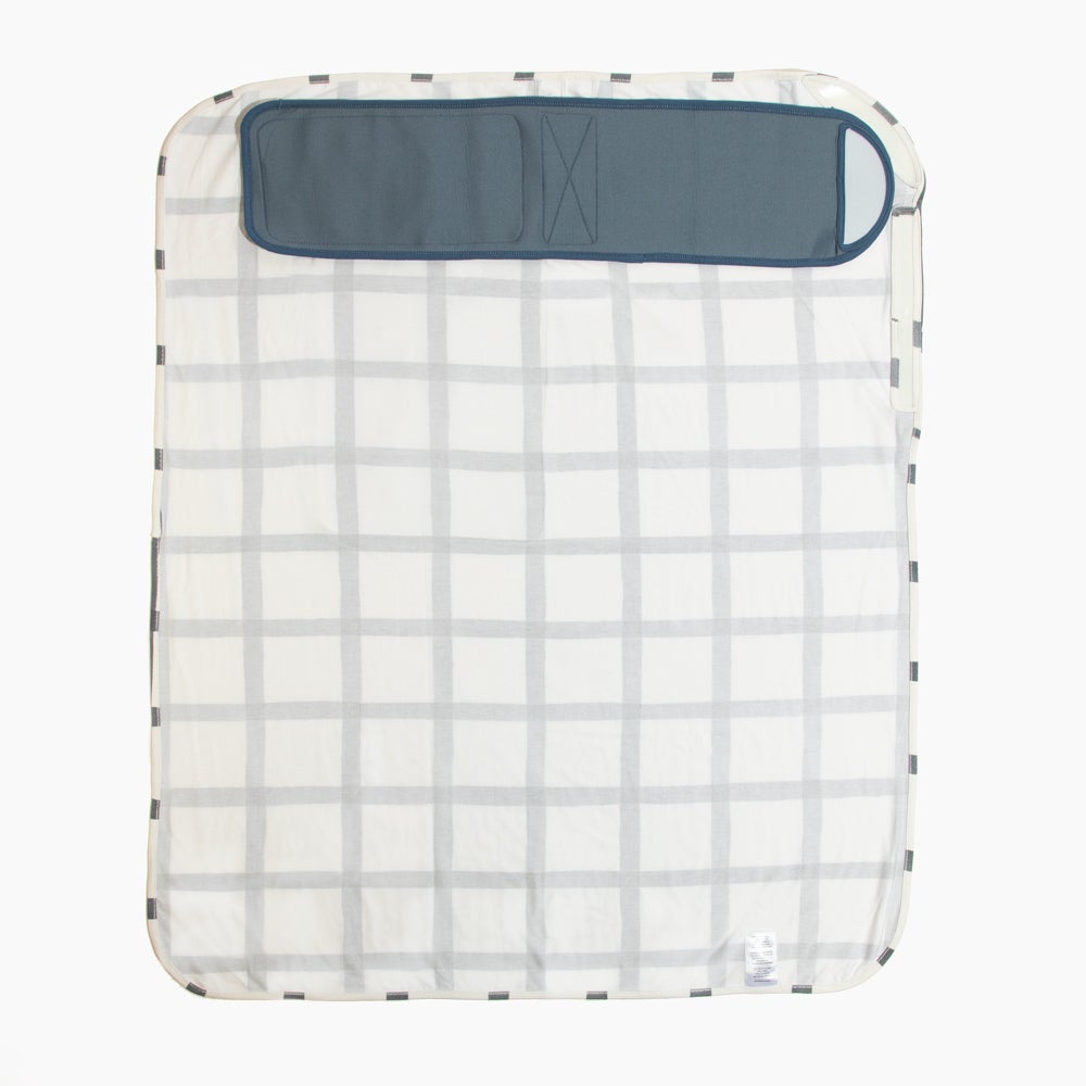 Indigo Windowpane Swaddle II - HoneyBug 