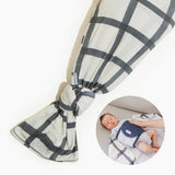 Indigo Windowpane Swaddle II - HoneyBug 