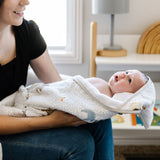 Infant Hooded Towel - Party Animals - HoneyBug 