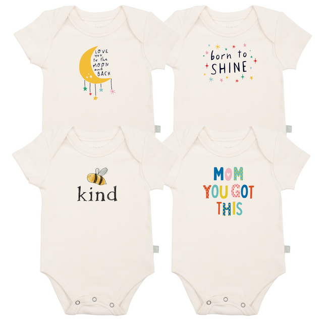 graphic bodysuit set | inspiring 4 pack + 1 free - HoneyBug 