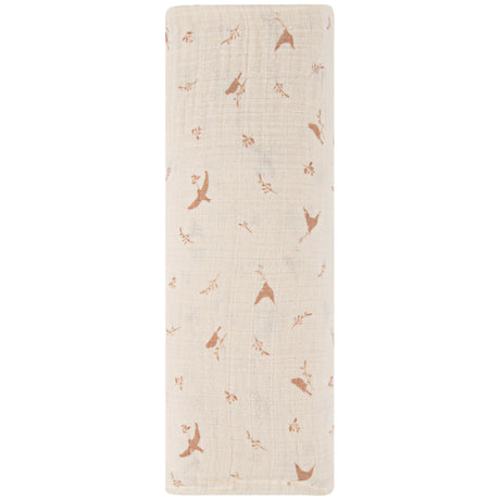 Cotton Muslin Swaddle Blanket - Pink Bird - HoneyBug 