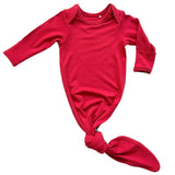 BAMBOO KNOTTED GOWN- Red - HoneyBug 