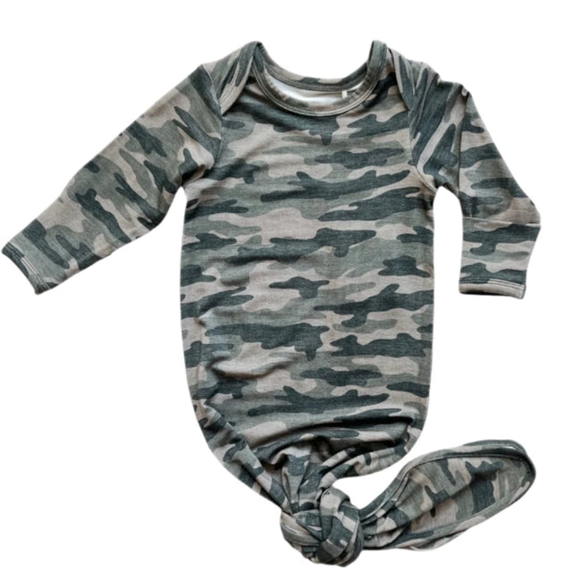 BAMBOO KNOTTED GOWN- Chris Camo - HoneyBug 