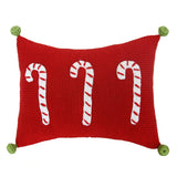 Candy Cane Mini Pillow, Red